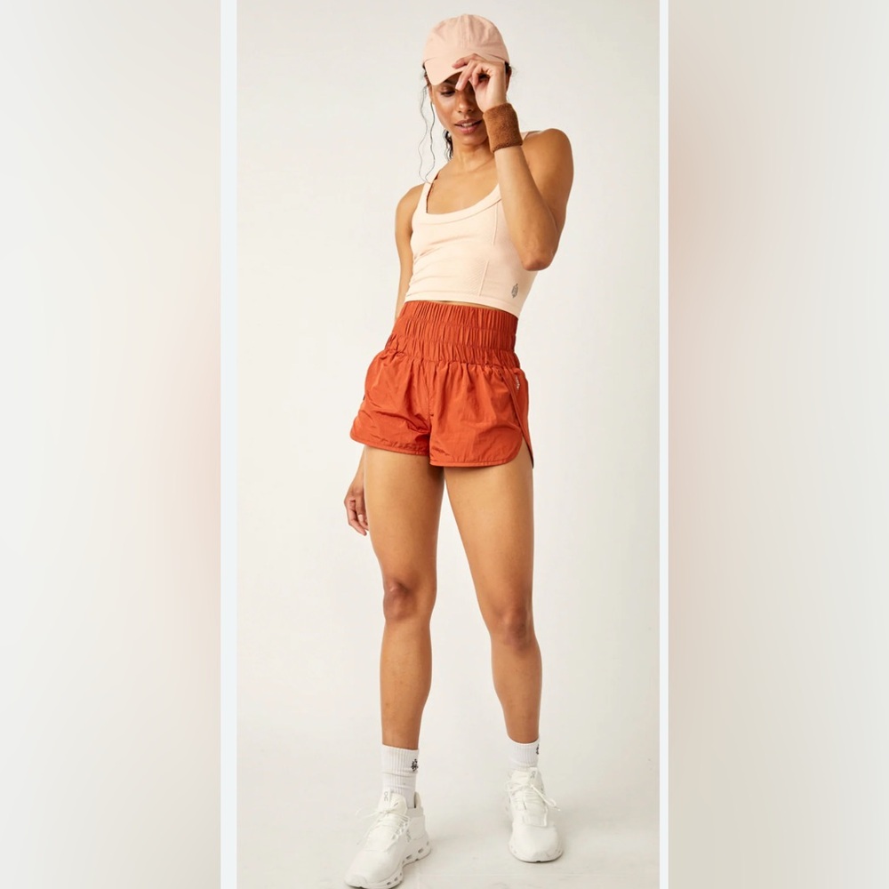 Free People Fiery orange  Athletic Shorts